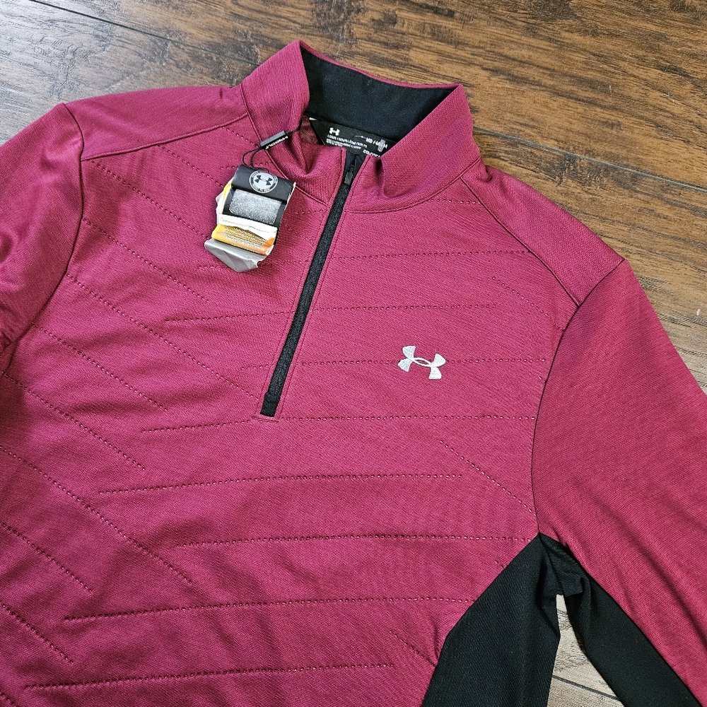 NWT Under Armour ColdGear Reactor Hybrid 1/2 Zip Golf Jacket Size Medium - Picture 5 of 7